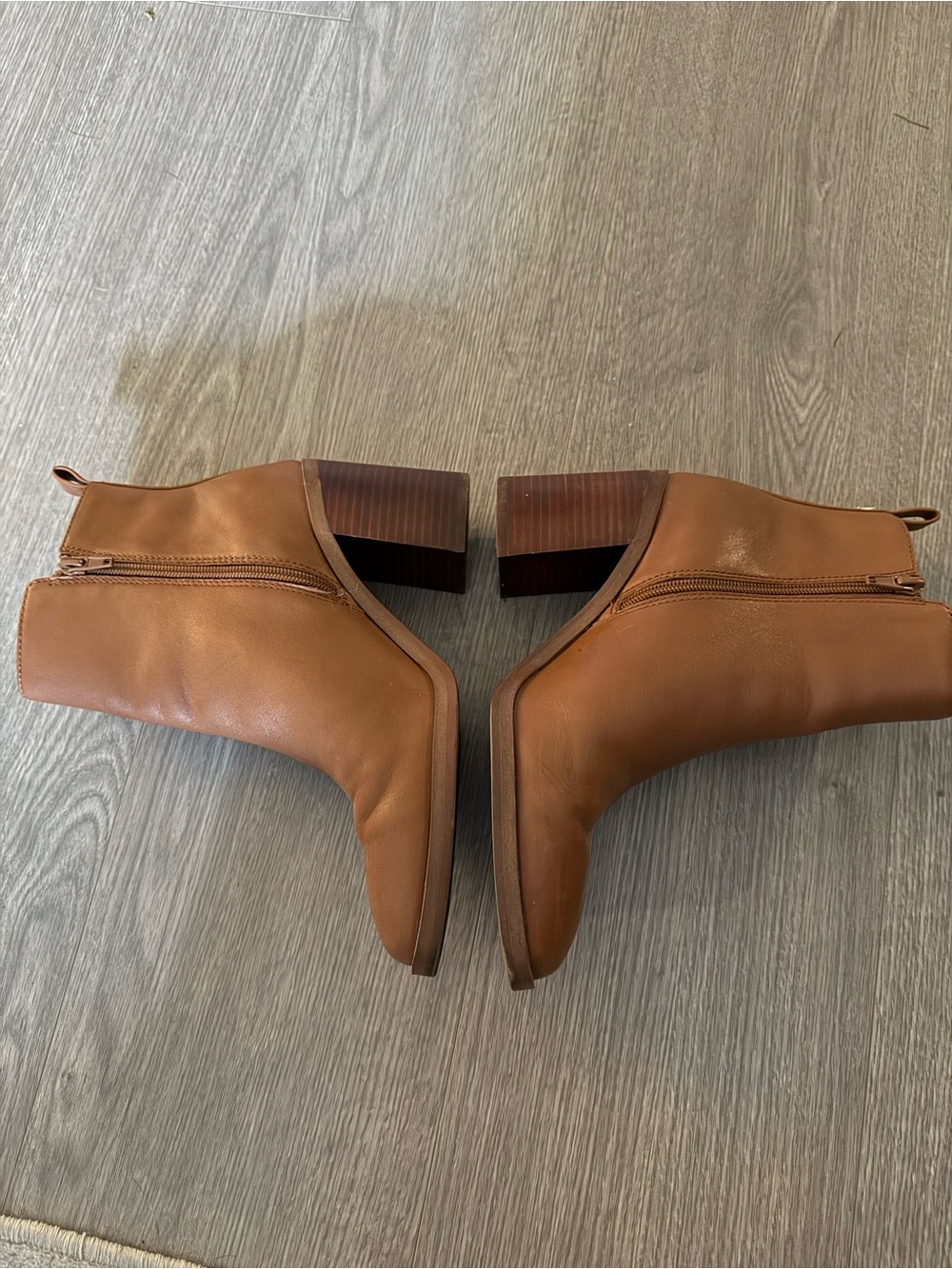 Aldo Caramel Brown Ankle Booties 8.5